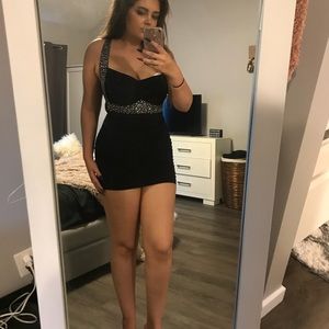 Rhinestone embellished dress